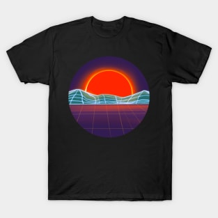 Neon sunset in neon world T-Shirt